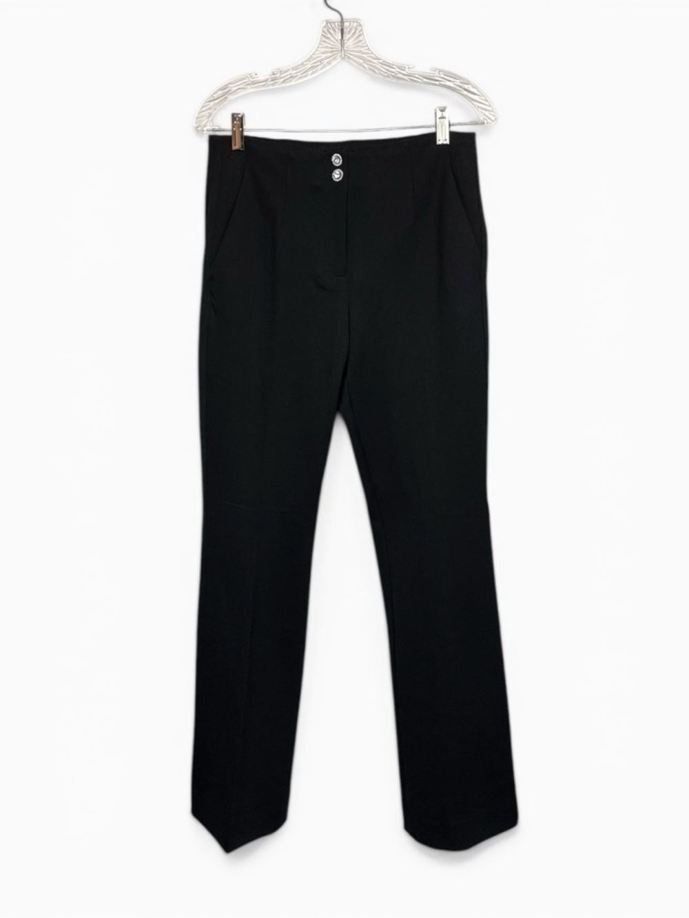 White House Black Market Black slim bootcut Trousers dress slacks size 6